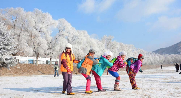 吉林雾凇景观 洁白无暇玉树琼花