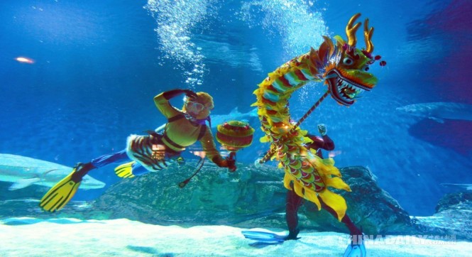 北京海洋馆民俗表演：&ldquo;美猴王&rdquo;大闹&ldquo;龙宫&rdquo;