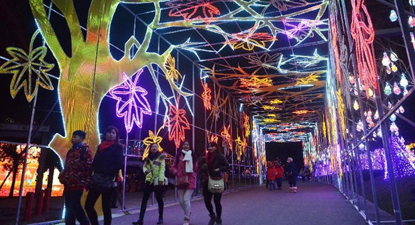 上海世博公园亮&ldquo;魔&rdquo;灯