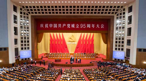 庆祝中国共产党成立95周年大会在京举行