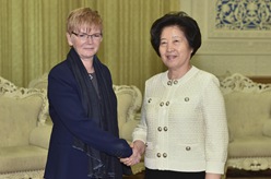 孙春兰会见欧洲议会左翼联盟党团代表团