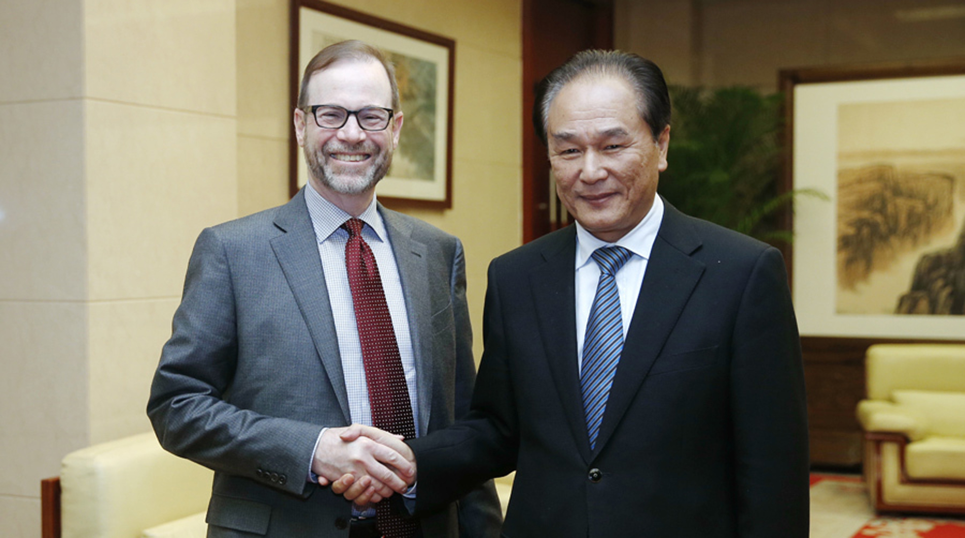 蔡名照会见路透社总裁兼总编辑阿德勒