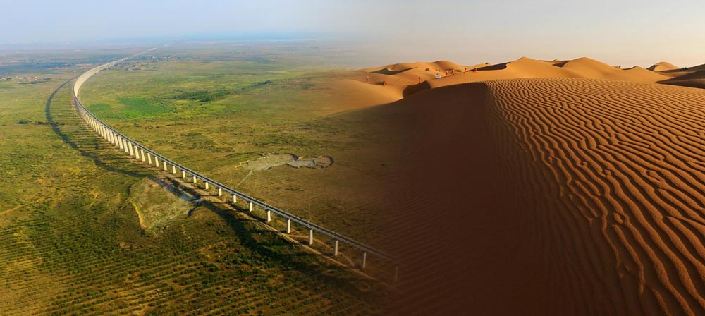 【高清图集】&ldquo;昨日荒沙地，今日聚宝盆&rdquo;