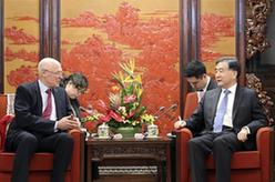 汪洋会见美国客人