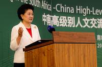 刘延东出席中国－南非高级别人文交流机制首次会议