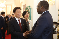 塞內加爾總統薩勒會見李源潮
