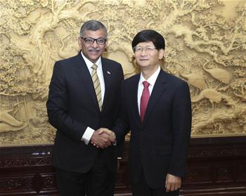 孟建柱会见新加坡首席大法官梅达顺