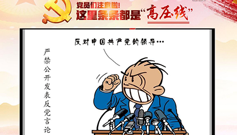 严禁公开发表反党言论