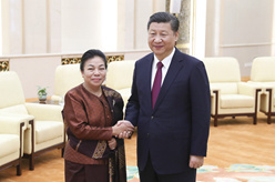 习近平会见老挝人革党中央总书记特使