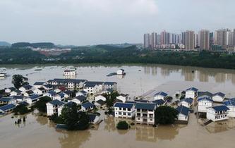重庆长江、嘉陵江、涪江洪水过境