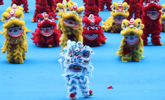 文艺表演《百狮献瑞》