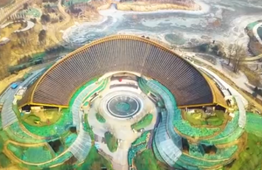 俯瞰2019年中國北京世園會園區