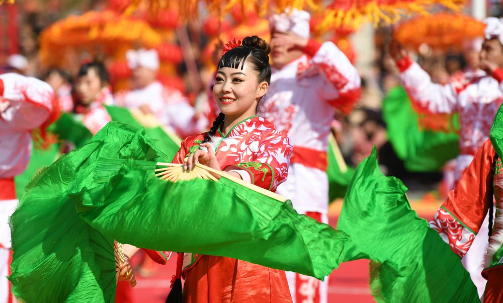 陕西延川:民俗展演闹元宵