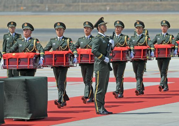第六批在韩中国人民志愿军烈士遗骸回国