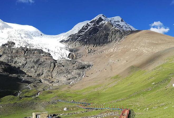 【新时代·幸福美丽新边疆】组图:壮观美丽的卡若拉冰川