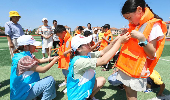 山东即墨：乡村“公益课堂” 添彩暑期生活