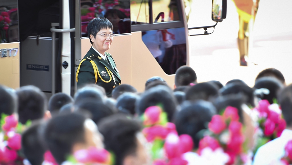 “人民英雄”國家榮譽稱號獲得者陳薇抵達人民大會堂