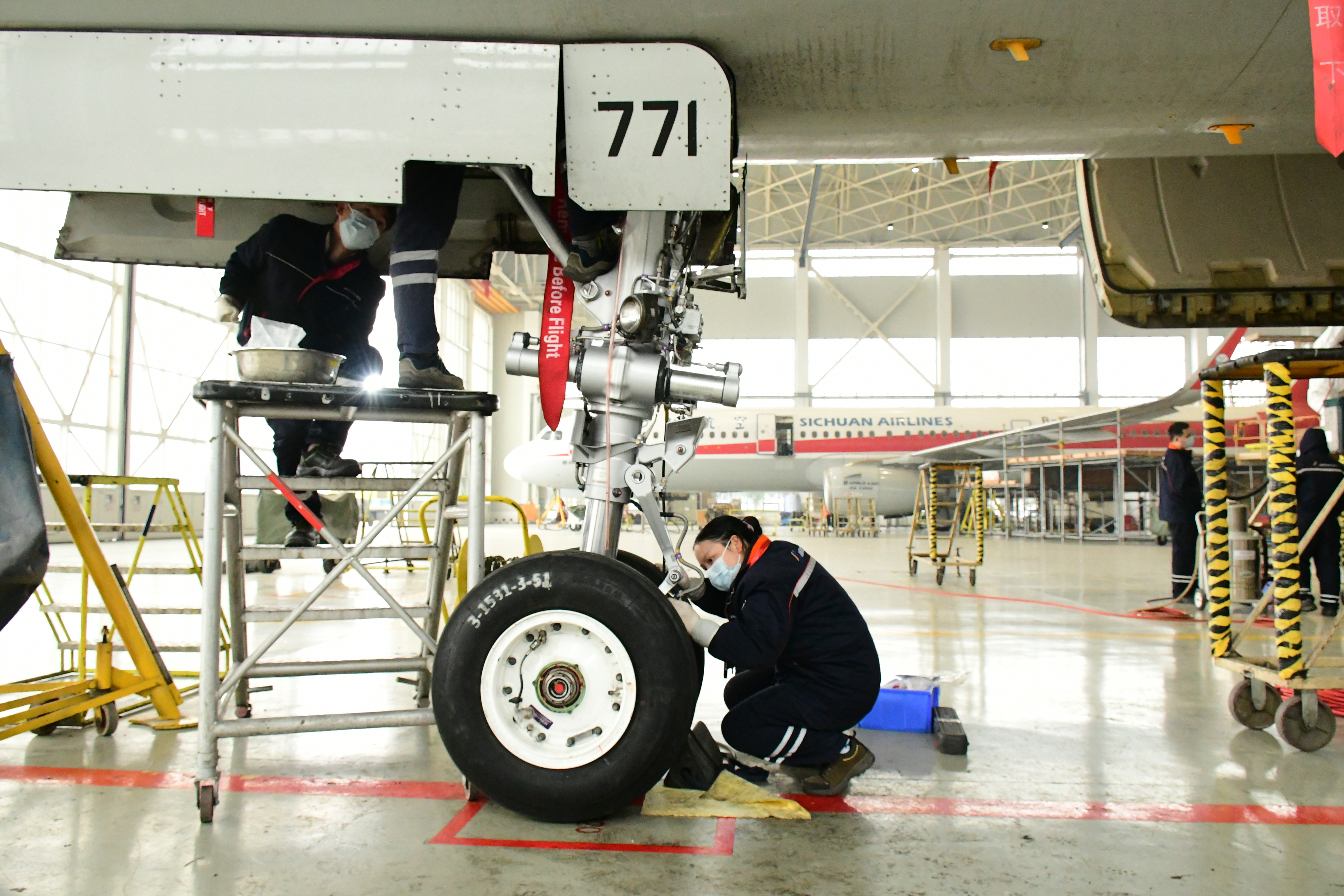 迎接2021年春运 加强飞机维护工作