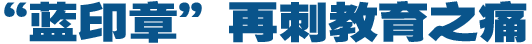 &ldquo;蓝印章&rdquo;再刺教育之痛