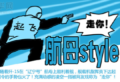 歼－15起飞指令动作“航母ｓｔｙｌｅ”走红网络