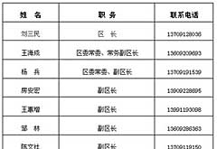西安临潼公布政府领导手机号