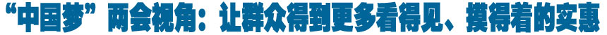 "中国梦"两会视角