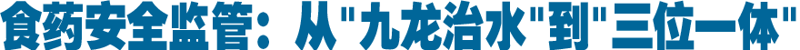 食药安全监管：从"九龙治水"到"三位一体"