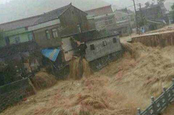 浙江余姚受灾照片