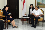 天津市委书记孙春兰会见印尼副总统布迪约诺