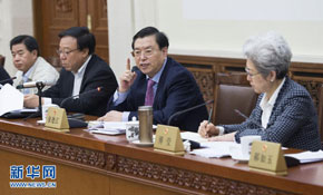 张德江参加十二届全国人大常委会第七次会议分组审议
