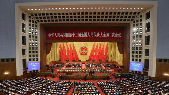 十二届全国人大二次会议举行第二次全体会议