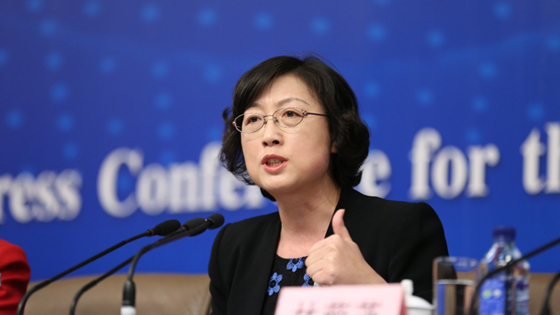 张惠回答记者提问