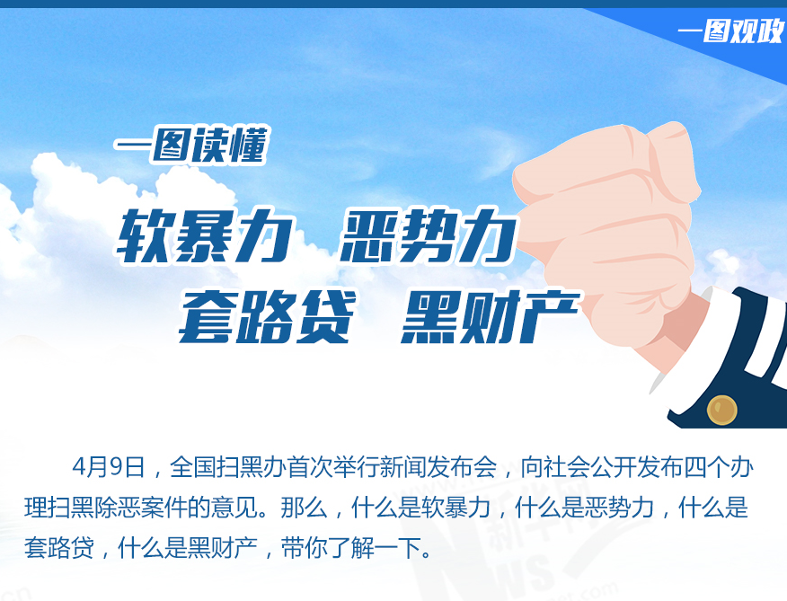 一图读懂：恶势力、软暴力、黑财产、套路贷