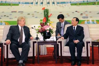 王刚会见欧洲议会客人