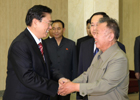 朝鲜最高领导人金正日会见张德江