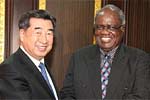 回良玉会见纳米比亚总统波汉巴