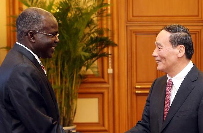 王岐山会见布隆迪第二副总统鲁菲基里