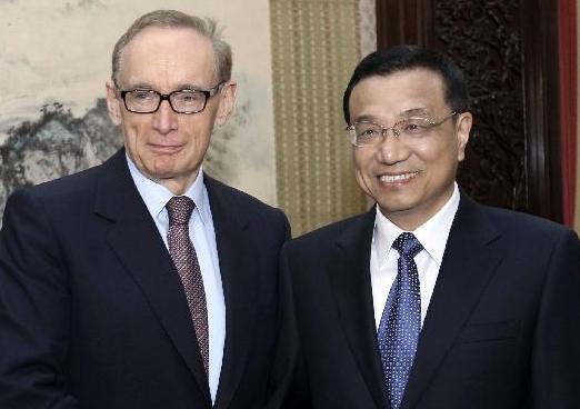 李克强会见澳大利亚外长