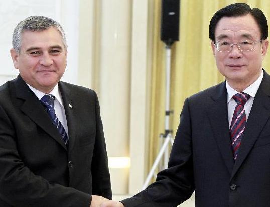 贺国强会见土库曼斯坦客人