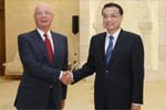 李克强会见世界经济论坛主席施瓦布