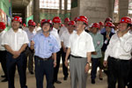 贺国强视察中方援建的老挝国家会堂项目