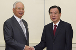 贺国强会见马来西亚总理纳吉布