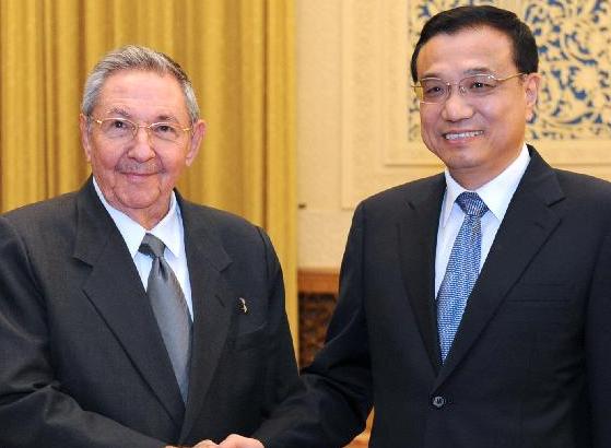 李克强会见古巴国务委员会主席兼部长会议主席劳尔&middot;卡斯特罗
