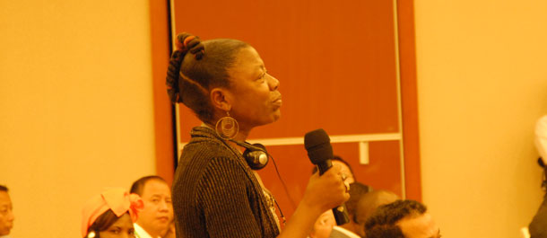 论坛上的非洲女嘉宾