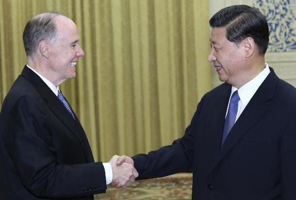 习近平会见美国总统国家安全事务助理多尼隆