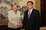 李克强会见德国总理默克尔