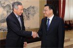 李克强会见李显龙