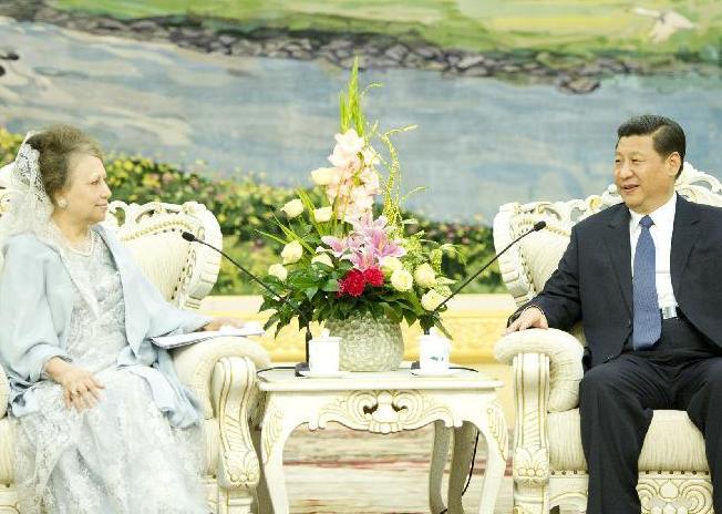 习近平会见孟加拉国客人