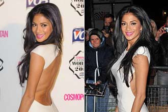 汉密尔顿女友出席活动 露背装分外抢镜[组图]