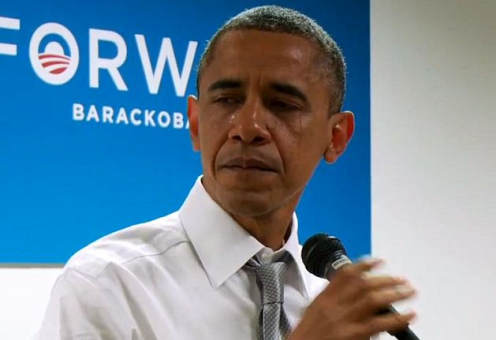 奥巴马感谢竞选团队 数度哽咽声泪俱下